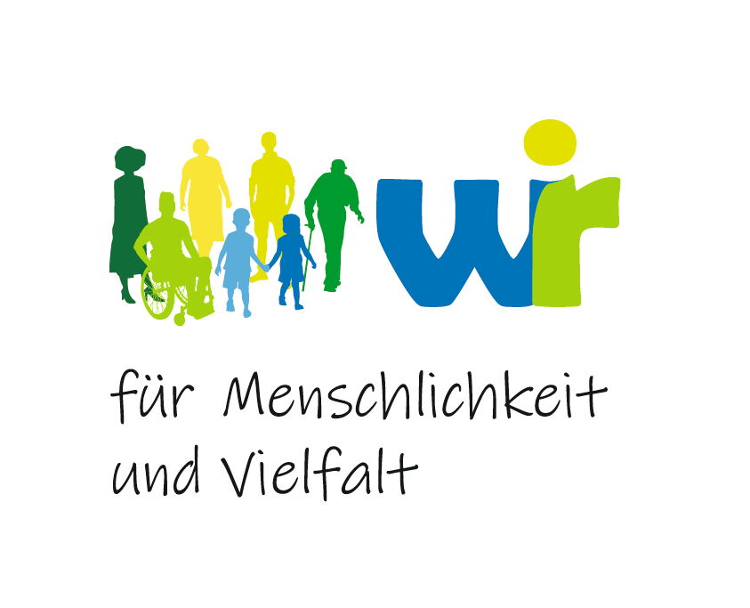 Logo - Wir für Menschlichkeit und Vielfalt