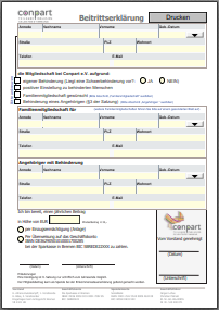 Beitrittserklärung